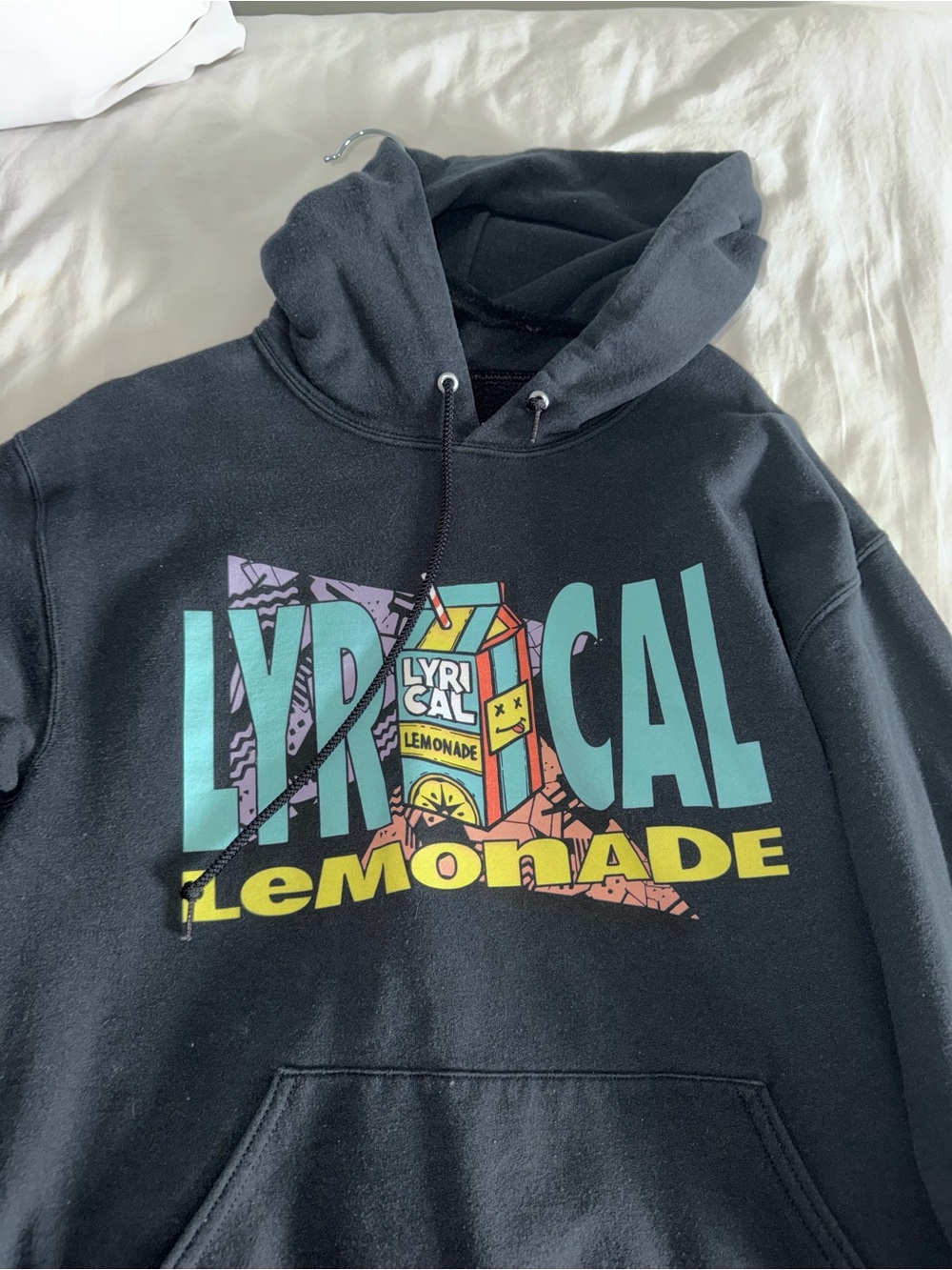 Lyrical Lemonade Men's Black Graphic Hoodie - Black